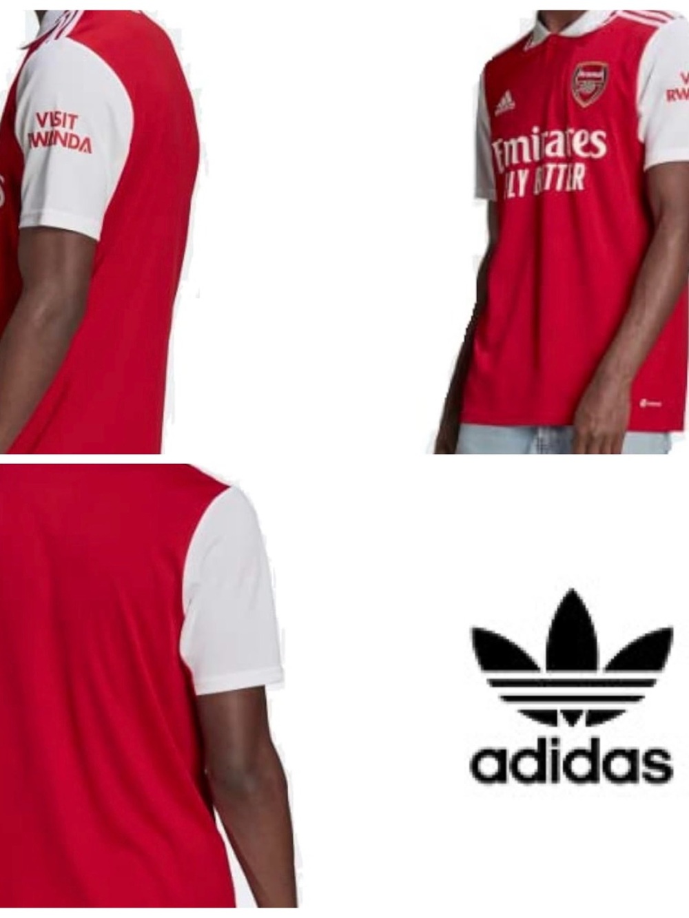 Adidas Arsenal Red and White Men's Football Shirt & soccer pants